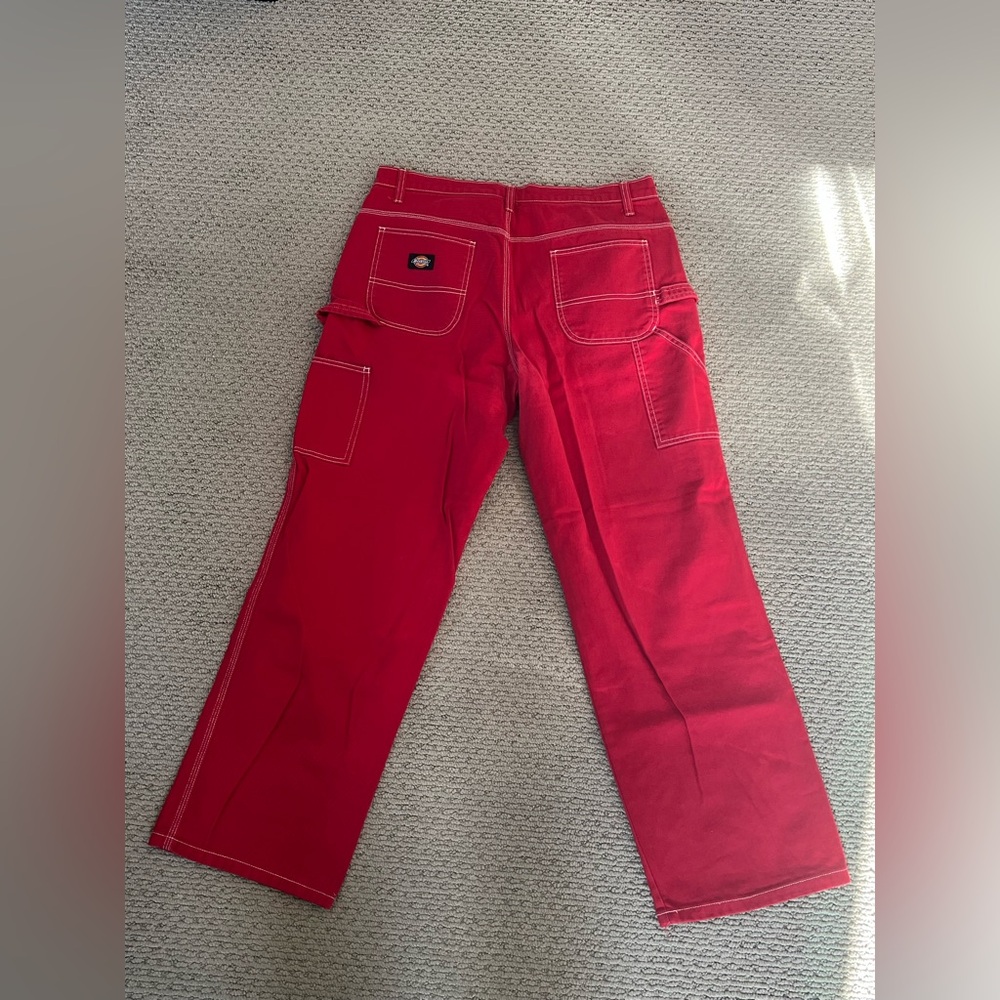 Dickies Bold Red Utility Pants